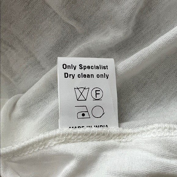 NWT Blank London Phileena Ivory Grey Metallic Wrap Maxi Dress Medium Reg. $372 - Picture 8 of 12